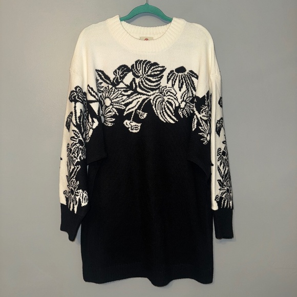 NWT Farm Rio Surreal Garden Knit Sweaterdress Size XL - Picture 3 of 10